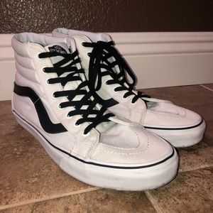 Men’s White SK8-Hi Vans Size 10.5